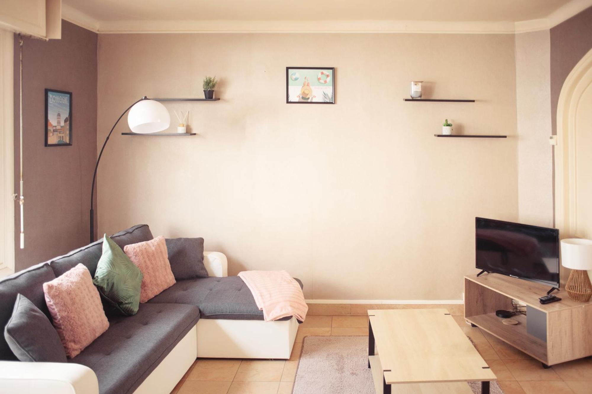 Spa , Jardin 250M2 Et Appartement Cosy De 60 M2 Au Centre Boulogne-sur-Mer Luaran gambar